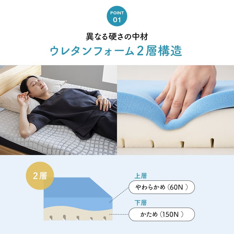 エルゴノマットレス ホワイト シングル