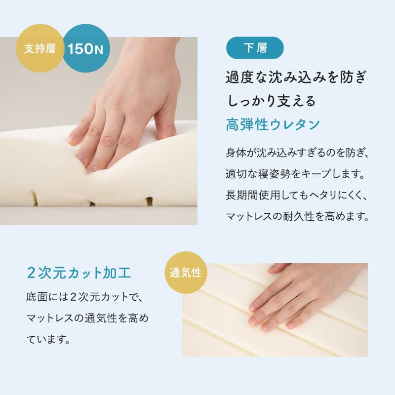 エルゴノマットレス ホワイト シングル