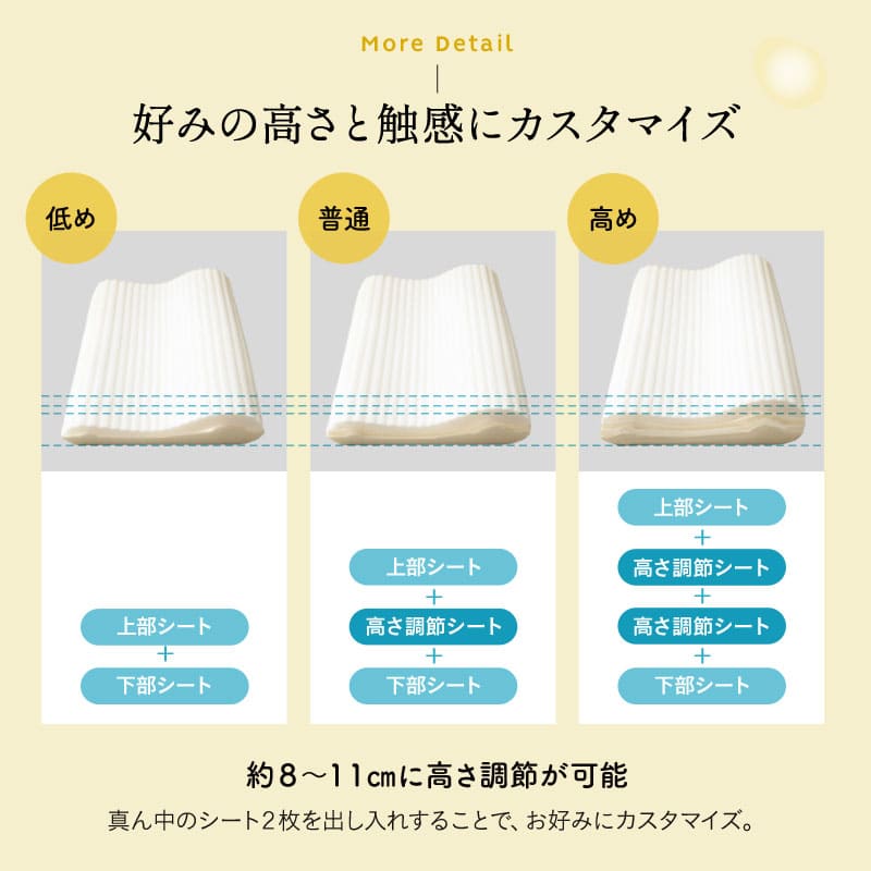 枕 REMONピロー ホワイト 35×50cm