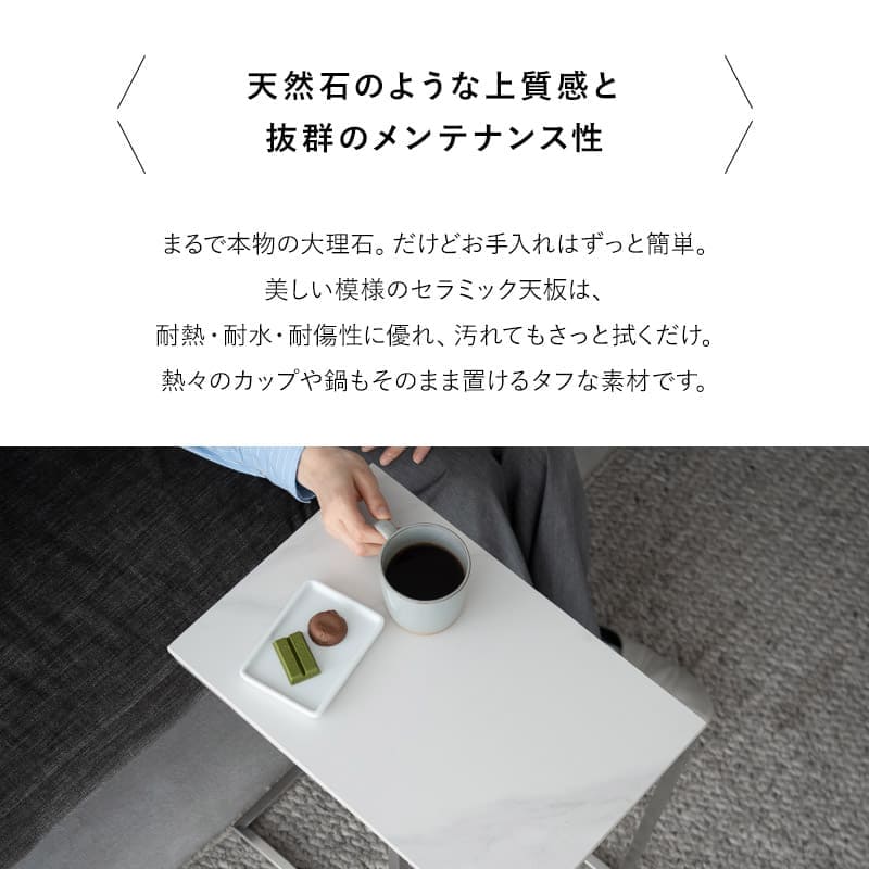 テーブル 大理石 サイドテーブル 角型 コの字 完成品 エンドテーブル ナイトテーブル コーヒーテーブル カフェテーブル ミニテーブル 天然大理石 ベッド ソファ デスク サイド 玄関 テーブル 机 北欧 韓国 シンプル モダン おしゃれ 大理石柄 ギフト 送料無料 グレーストーン