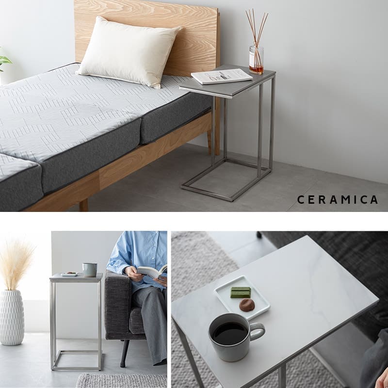 テーブル 大理石 サイドテーブル 角型 コの字 完成品 エンドテーブル ナイトテーブル コーヒーテーブル カフェテーブル ミニテーブル 天然大理石 ベッド ソファ デスク サイド 玄関 テーブル 机 北欧 韓国 シンプル モダン おしゃれ 大理石柄 ギフト 送料無料 グレーストーン