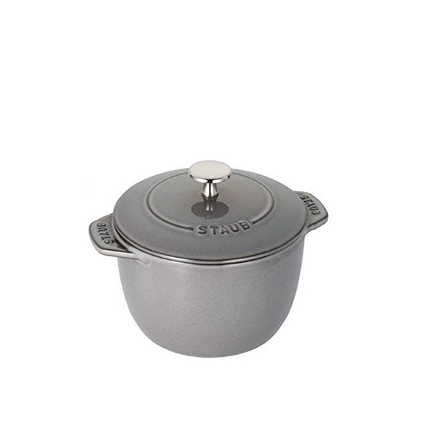 ストウブ ご飯鍋 2合炊 IH対応 両手鍋 炊飯器 16cm 日本正規販売品 40509-703 ラ ココット de GOHAN グレー M STAUB