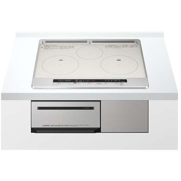 日立 IH ビルトイン3口IHクッキングヒーター HT-M7STF(S) シルバー HITACHI