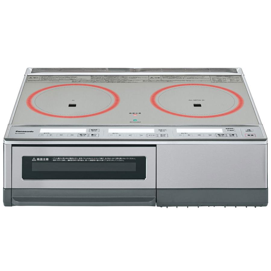 パナソニック IH 2口 IHクッキングヒーター 据置型 右IHオールメタル対応 KZ-E60KM シルバー Panasonic