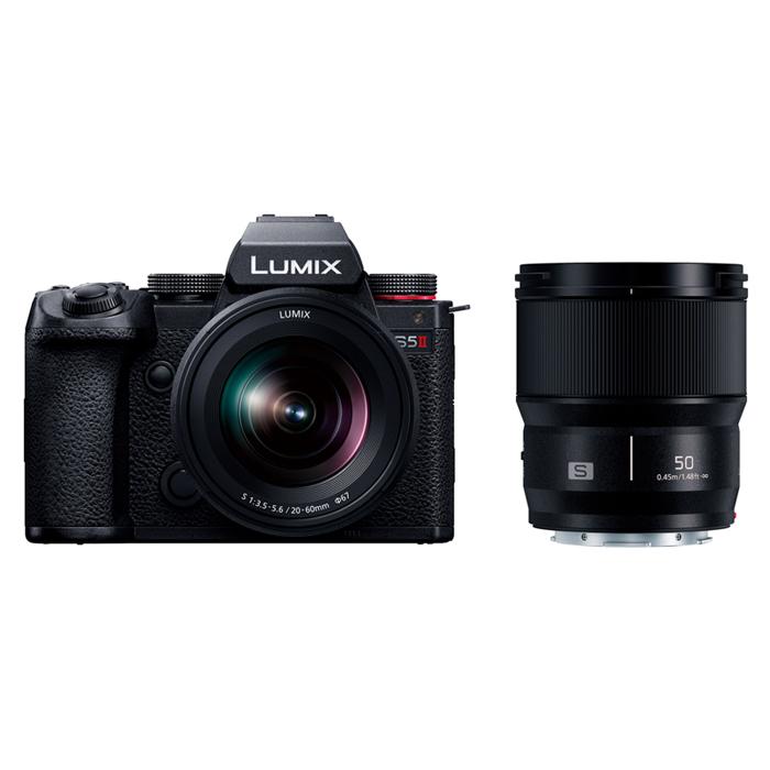 パナソニック カメラ ミラーレス一眼カメラ LUMIX S5II DC-S5M2W ブラック ダブルレンズキット Panasonic
