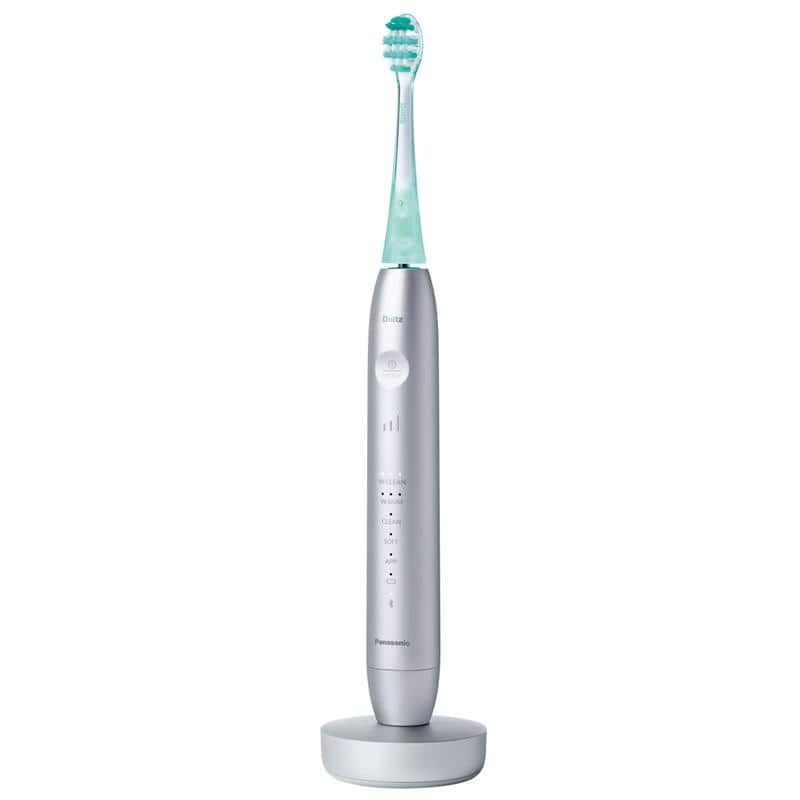 パナソニック 電動歯ブラシ ドルツ Bluetooth搭載 W音波振動ハブラシ EW-DT88-S シルバー Doltz PREMIUM Panaso
