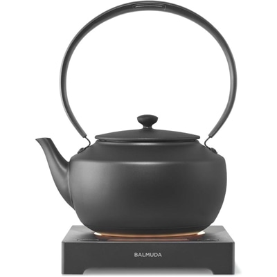 バルミューダ ケトル 0.9L 電気ケトル 温度調整機能付 MoonKettle KPT02JP-BK ブラック BALMUDA