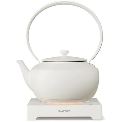 バルミューダ 電気ケトル 電気ポット 0.9L 温度調整機能付 ムーンケトル KPT02JP-WH ホワイト BALMUDA