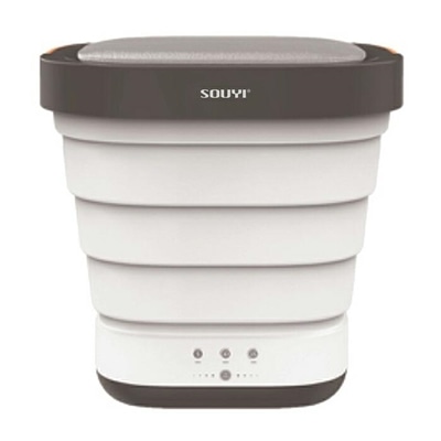 ソウイジャパン 折りたたみ洗濯機 脱水 バケツ型 ポータブル コンパクト SY-135 ホワイト SOUYI