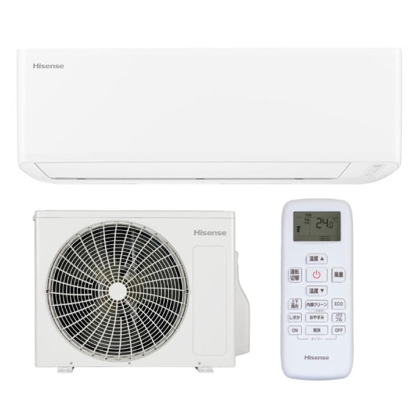 ハイセンス エアコン 6畳 ルームエアコン 主に6畳用 2025年モデル HA-J22H-W ホワイト Hisense