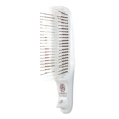 エス・ハート・エス ヘアブラシ ヘアケア スカルプブラシ COM レギュラー ホワイト S・HEART・S