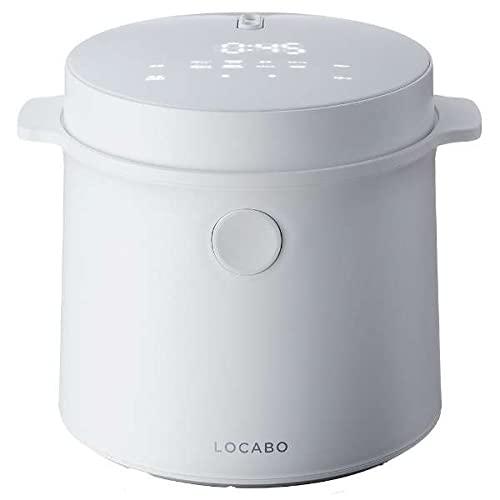 ロカボ 糖質カット炊飯器 糖質カット炊き2合 通常炊き5合 小型 保温 JM-C20E-W ホワイト LOCABO
