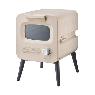 レコルト オーブントースター 2枚焼き 脚付き 縦型 スライドラックトースター RSR-2(W) クリームホワイト recolte