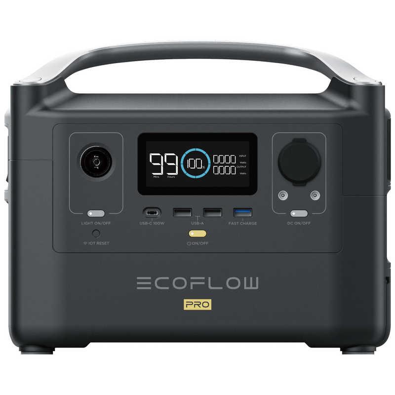 エコフロー ポータブル電源 容量720Wh RIVER PRO ブラック ECOFLOW