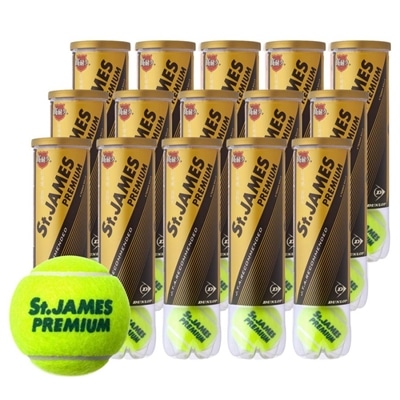 ダンロップ テニスボール 硬式 4球入り×15缶 St.JAMES Premium DUNLOP