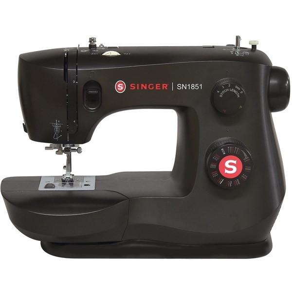 シンガー ミシン 電動ミシン フットコントローラー付 家庭用 SN1851 ブラック Singer