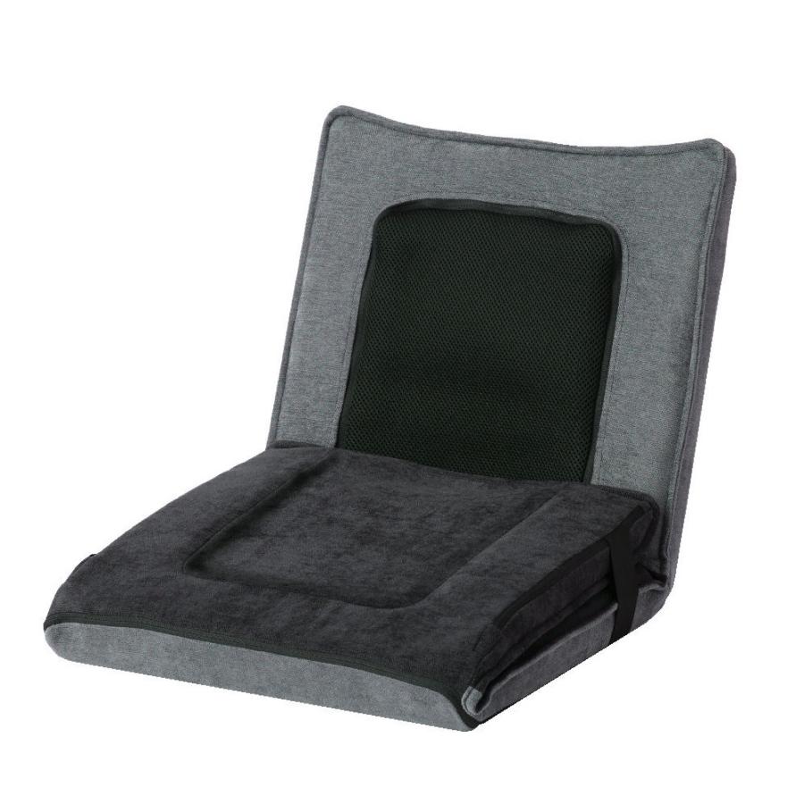 アテックス マッサージ器 自在マッサージシート 座椅子型 JIZAISU AX-HJ430DG ダークグレー ATEX