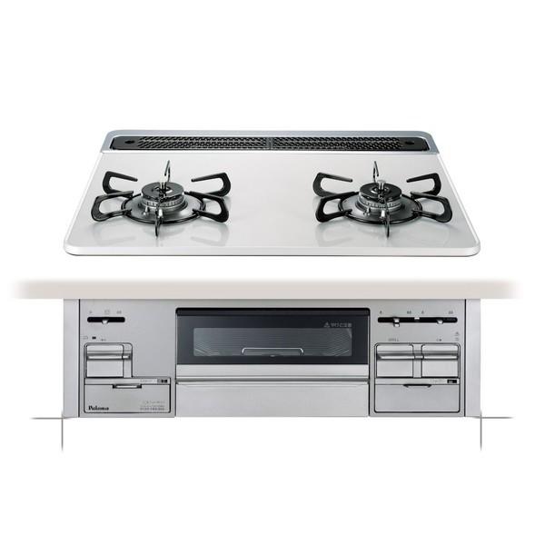 パロマ ガスコンロ 都市ガス 幅60cm ビルトインコンロ Sisto PD-200WS-60CV-13A ティアラシルバー Paloma