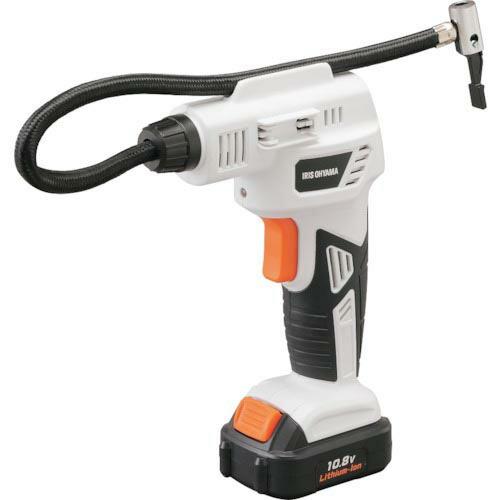 アイリスオーヤマ 空気入れ エアコンプレッサー 充電式 ハンディタイプ レシプロコンプレッサー JAC10 ホワイト IRIS
