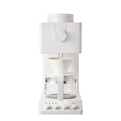 ツインバード コーヒー コーヒーメーカー 全自動 3杯用 ミル付 コーヒーマシン CM-D457W ホワイト TWINBIRD