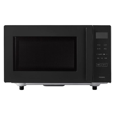 ツインバード オーブンレンジ 16L フラット 赤外線センサー付 ヘルツフリー DR-E216B ブラック TWINBIRD