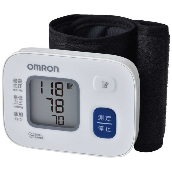 オムロン 血圧計 手首式血圧計 電池式 HEM-6164 ホワイト OMRON