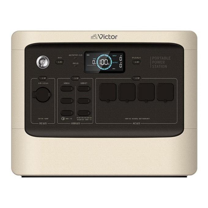 JVCケンウッド ビクター ポータブル電源 1152Wh 1100W 3way出力 アウトドア Victor BN-RF1100