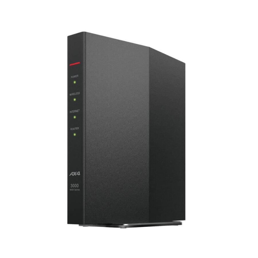 バッファロー 無線LANルーター Wi-Fi6対応 2401+573Mbps WSR-3000AX4P/DBK ブラック BUFFALO