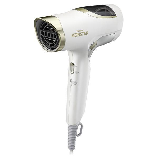 コイズミ ヘアドライヤー 大風量 速乾 ダブルファン モンスター KHD-W990/W ホワイト KOIZUMI