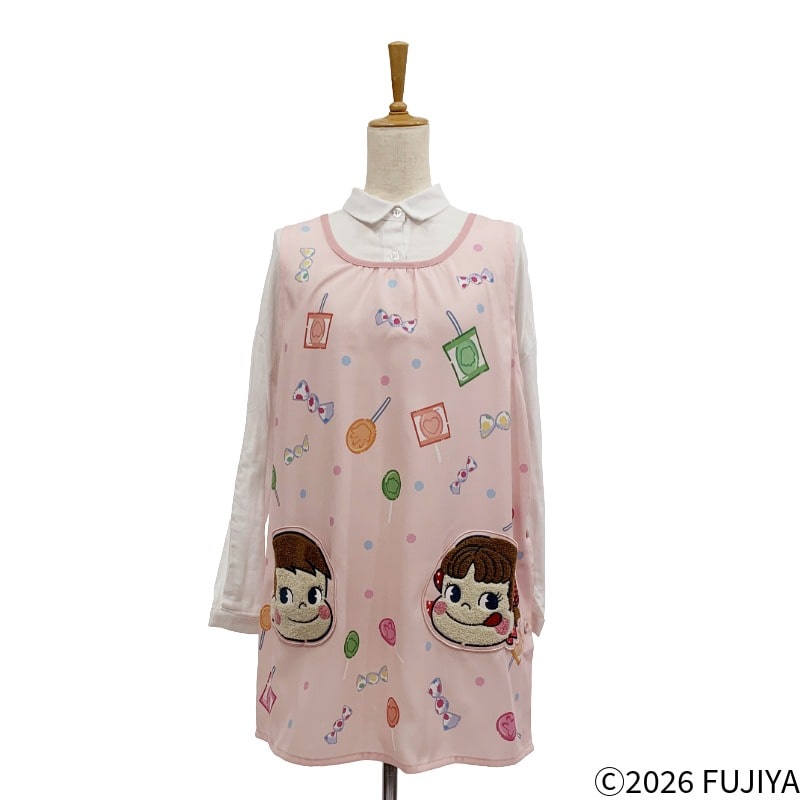 不二家 公式 ペコちゃん かわいい エプロン キャンディー