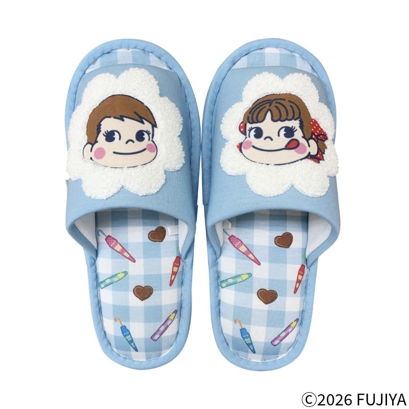 不二家 公式 ペコちゃん かわいい スリッパ
