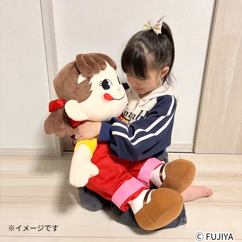 不二家 公式 ペコちゃん ぬいぐるみ グランサイズ ペコ ぺこちゃん