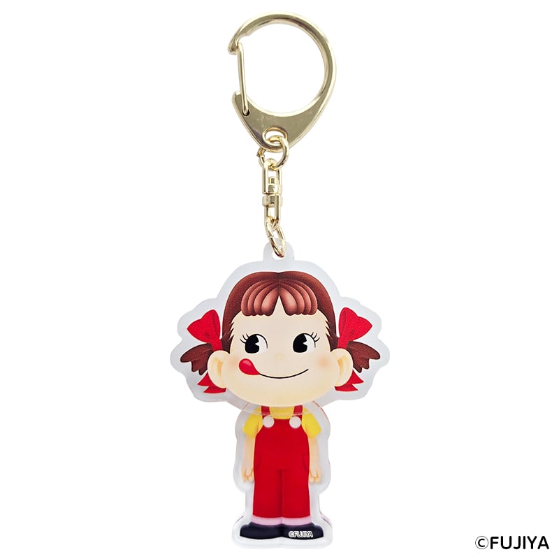 不二家 公式 ふりふりペコちゃんアクリルキーホルダー ペコちゃん キーホルダー キャラクター かわいい オリジナル 限定