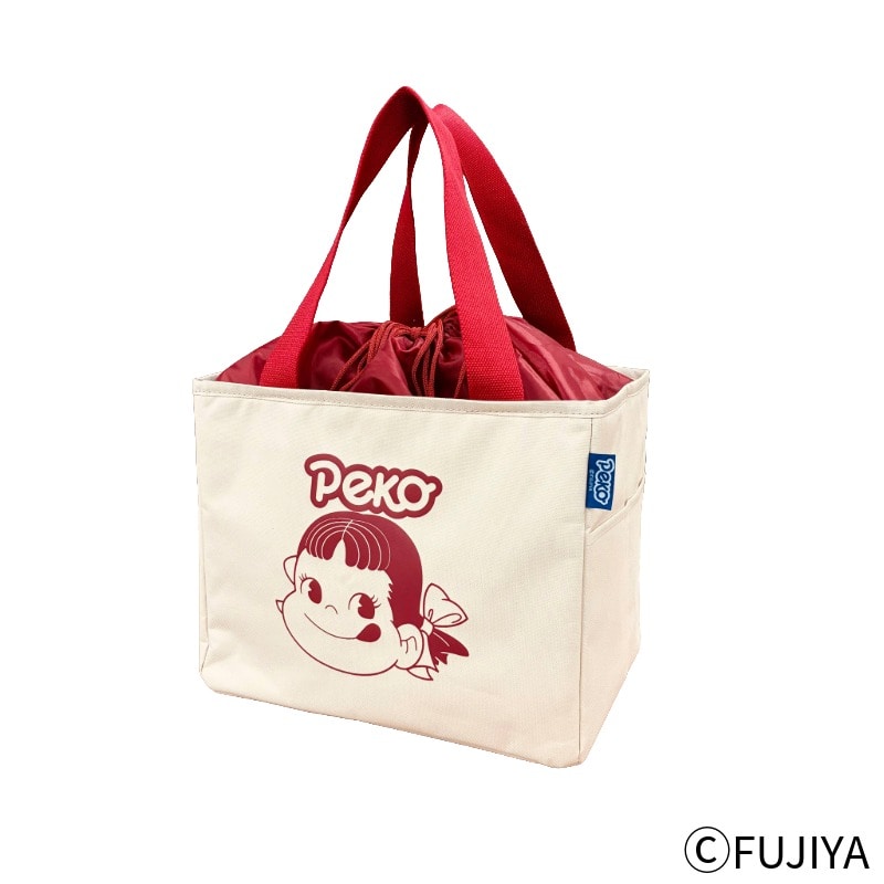 不二家 公式 保冷 保温 レジかごバッグ ペコちゃん エコバッグ レジ カゴ お買い物 大容量 マイバッグ