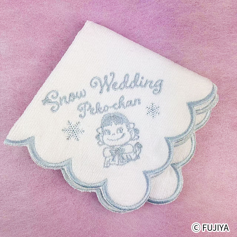 不二家 公式 ペコちゃん ペコ ぺこちゃん キャラクター  ハンカチ タオル ウェディング 日用品