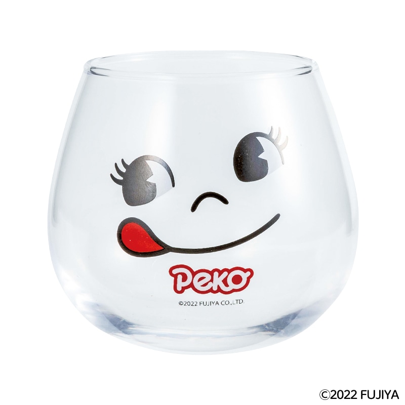 不二家 公式 ゆらゆらグラス スマイルガラス 290ml 子ども ペコちゃん ペコ ぺこちゃん キャラクター タンブラー ゆらゆら