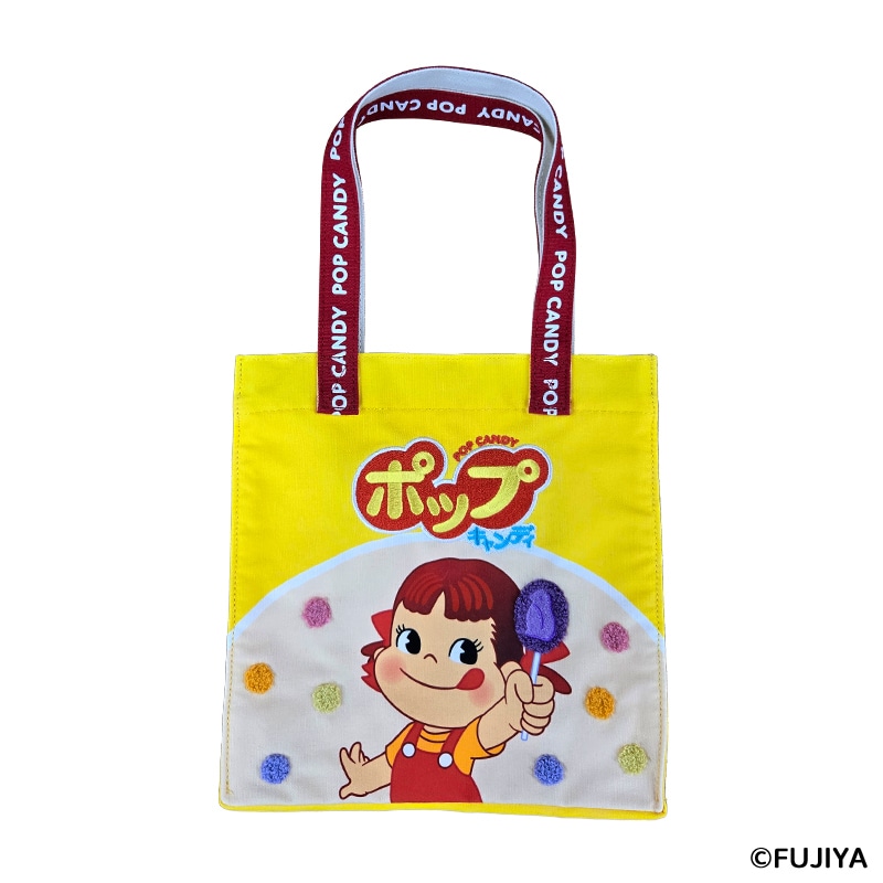 不二家 公式 ペコとポップキャンディ スクエアバッグ ペコちゃん キャラクター