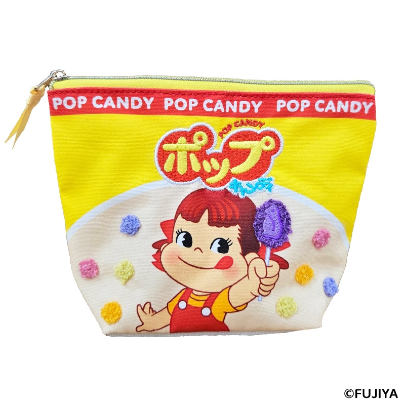 不二家 公式 ペコとポップキャンディ ポーチ ペコちゃん キャラクター