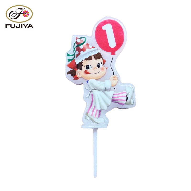 不二家 公式 ペコ数字キャンドル『1』 誕生日 お祝い バースデー ペコちゃん ぺこちゃん ナンバーキャンドル バースデーキャンドル キャンドル ロウソク ろうそく ナンバー 数字 数字キャンドル 誕生日ケーキ バースデーケーキ サプライス 子供 大人