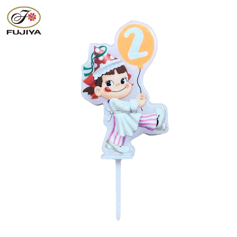 不二家 公式 ペコ数字キャンドル『2』 誕生日 お祝い バースデー ペコちゃん ぺこちゃん ナンバーキャンドル バースデーキャンドル キャンドル ロウソク ろうそく ナンバー 数字 数字キャンドル 誕生日ケーキ バースデーケーキ サプライス 子供 大人