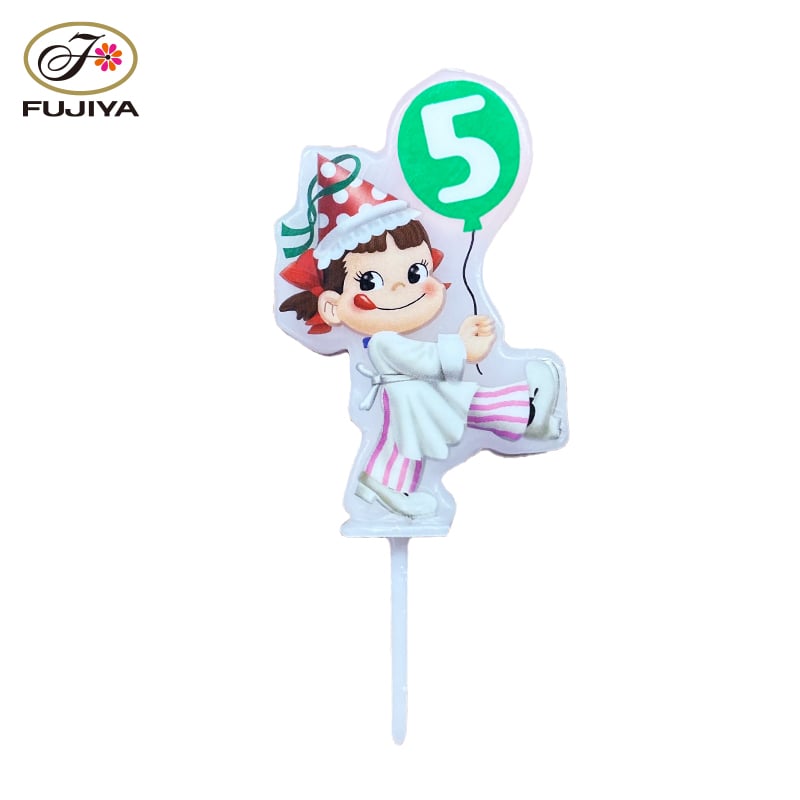 不二家 公式 ペコ数字キャンドル『5』 誕生日 お祝い バースデー ペコちゃん ぺこちゃん ナンバーキャンドル バースデーキャンドル キャンドル ロウソク ろうそく ナンバー 数字 数字キャンドル 誕生日ケーキ バースデーケーキ サプライス 子供 大人