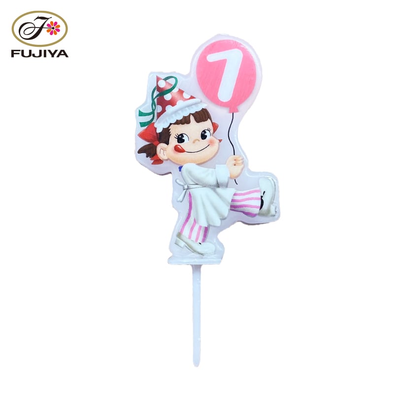 不二家 公式 ペコ数字キャンドル『7』 誕生日 お祝い バースデー ペコちゃん ぺこちゃん ナンバーキャンドル バースデーキャンドル キャンドル ロウソク ろうそく ナンバー 数字 数字キャンドル 誕生日ケーキ バースデーケーキ サプライス 子供 大人