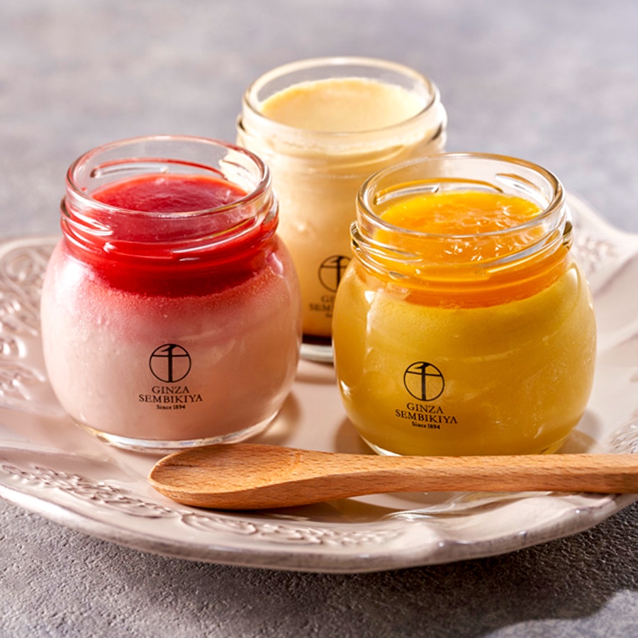 お歳暮 クリスマス 2025 ゼリー プリン お菓子 スイーツ 贈り物 ギフト 千疋屋 パティスリー銀座千疋屋 銀座プリン詰合せ6個