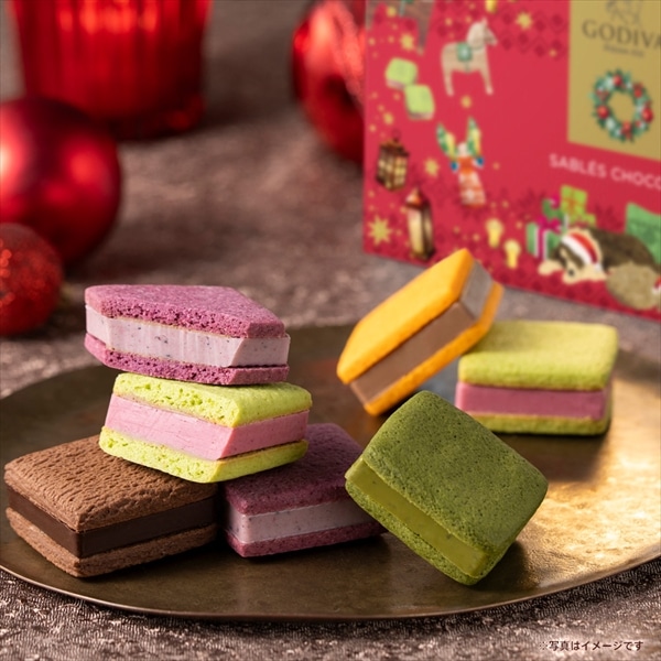 クリスマス ゴディバ公式 (GODIVA) ホリデー サブレショコラ(9個入) 焼き菓子 - 冬ギフト お歳暮