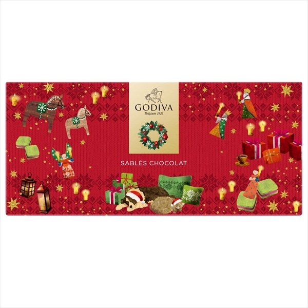 クリスマス ゴディバ公式 (GODIVA) ホリデー サブレショコラ(9個入) 焼き菓子 - 冬ギフト お歳暮