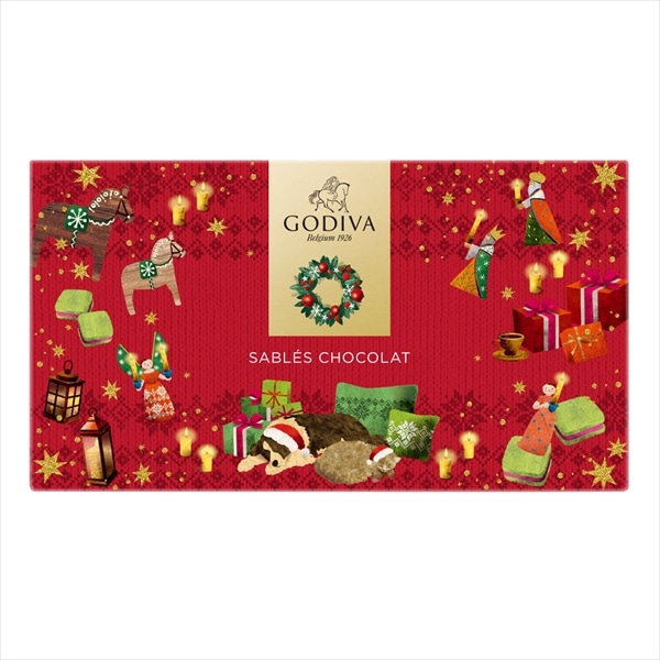 クリスマス ゴディバ公式 (GODIVA) ホリデー サブレショコラ(5個入) 焼き菓子 - 冬ギフト お歳暮