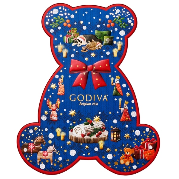 クリスマス ゴディバ公式 (GODIVA) ブッシュ ド ノエル ベア セレクション(7粒入) チョコレート - 冬ギフト お歳暮