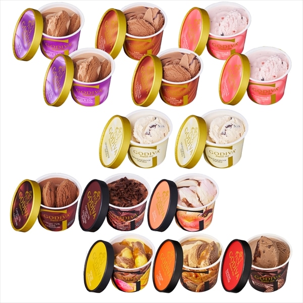 アイス アイスクリーム ギフト プレゼント お返し ゴディバ公式 ゴディバ(GODIVA)【オンラインショップ限定・送料込】アイス シーズナルコレクション(14個入)+スプーン2本付き