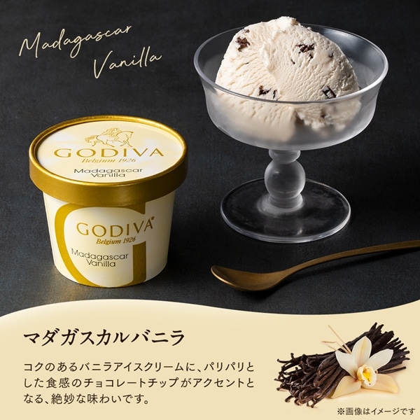 ゴディバ公式(GODIVA)ゴディバ×NANA カップアイスクリーム120ml(4個)保冷ポーチ&トートバッグセット(お菓子 スイーツ プレゼント 送料込)