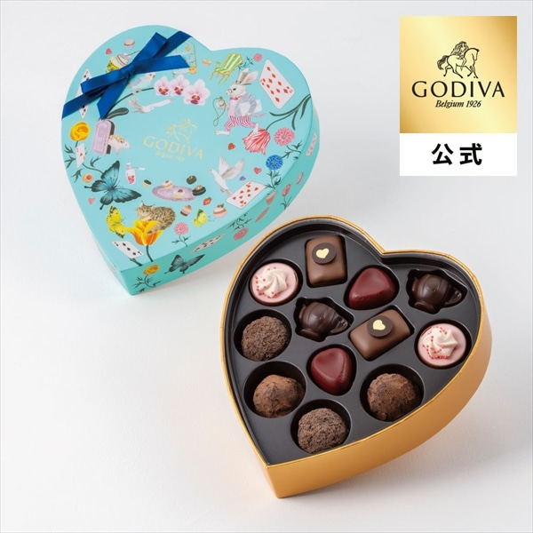バレンタイン 2026 ゴディバ公式（GODIVA）アリスのティーパーティ セレクション（12粒入）チョコレート（ギフト スイーツ プレゼント）